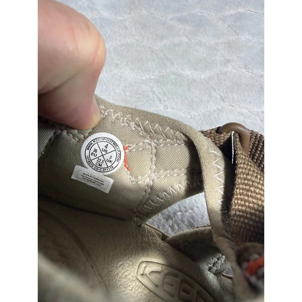 Keen Newport H2 Kids Size 4 Brown Orange Washable Water Sandals 1018270